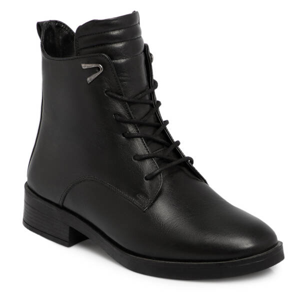 Siyah Deri Kadın Bot - K25K1BT68515-A23 