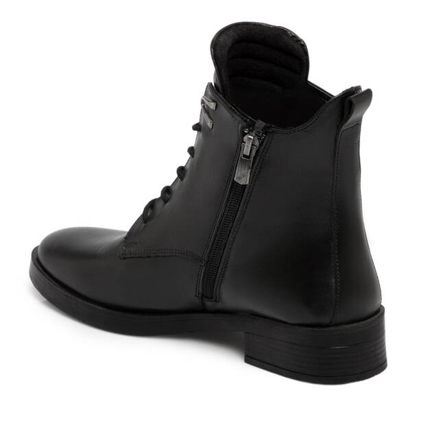 Siyah Hakiki Deri Kadın Bot - K25K1BT68515-A23 - Tergan