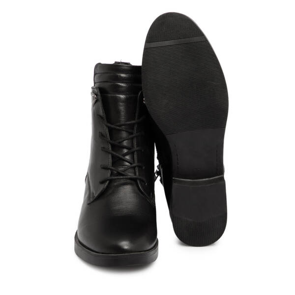 Siyah Hakiki Deri Kadın Bot - K25K1BT68515-A23 - 4