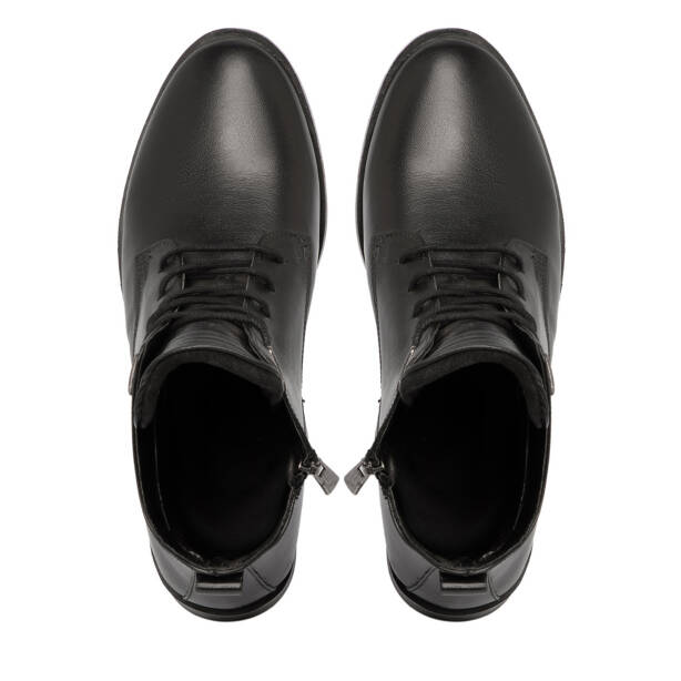 Siyah Hakiki Deri Kadın Bot - K25K1BT68515-A23 - Tergan