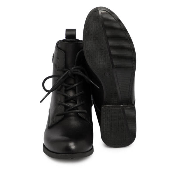 Siyah Hakiki Deri Kadın Bot - K25K1BT68519-A23 - 4