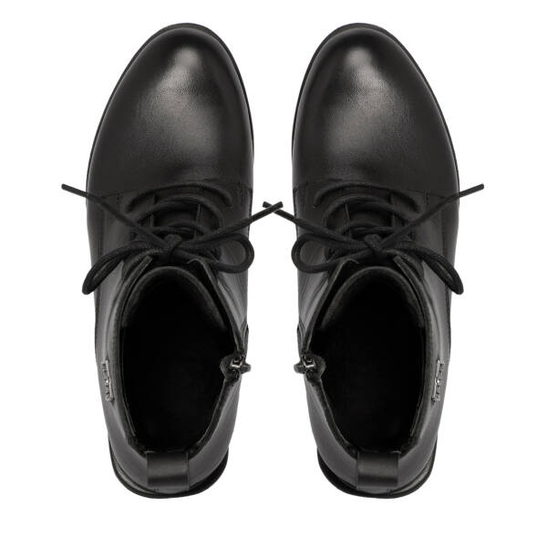 Siyah Hakiki Deri Kadın Bot - K25K1BT68519-A23 - 5