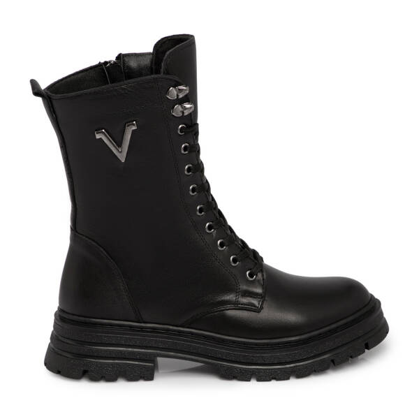 Siyah Hakiki Deri Kadın Bot - K25K1BT68520-A23 - 1