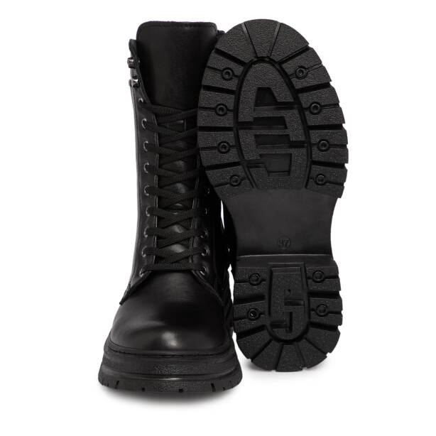 Siyah Hakiki Deri Kadın Bot - K25K1BT68520-A23 - Tergan