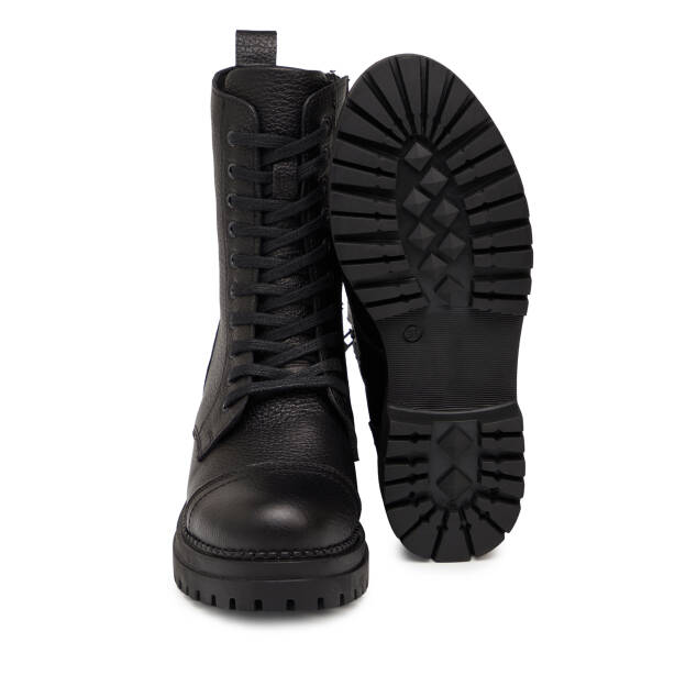 Siyah Hakiki Deri Kadın Bot - K25K1BT68533-A41 - 4