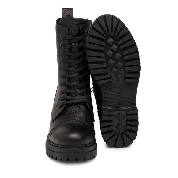 Siyah Hakiki Deri Kadın Bot - K25K1BT68533-A41 - 4