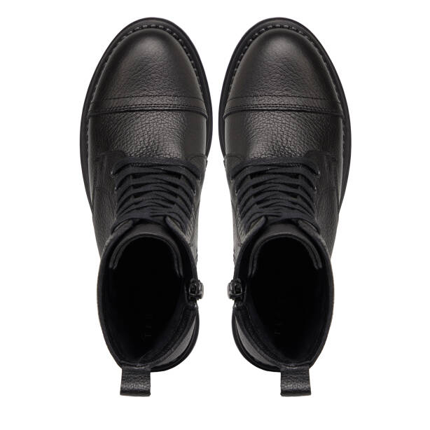 Siyah Hakiki Deri Kadın Bot - K25K1BT68533-A41 - 5