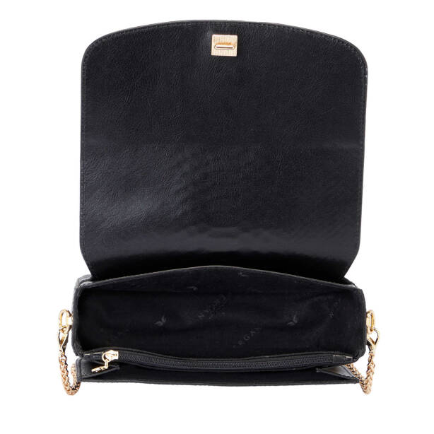 Siyah Hakiki Deri Kadın Çapraz Askılı Çanta - S24K1BC79933-D7J - 4