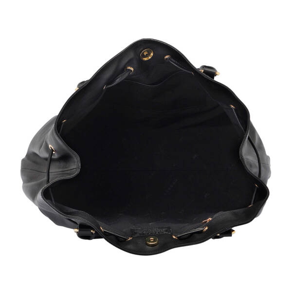 Siyah Hakiki Deri Kadın Çapraz Askılı Çanta - S24K1BC80381-C59 - 4