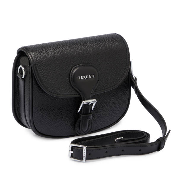 Siyah Deri Kadın Çapraz Askılı Çanta - S25K1BC80379-D3H - 2