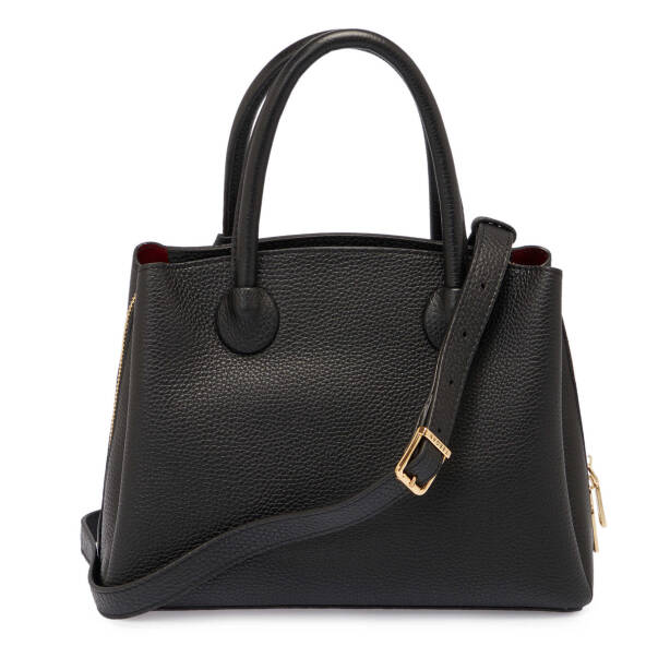 Siyah Deri Kadın Çapraz Askılı Çanta - S25K1BC80441-A41 - Tergan