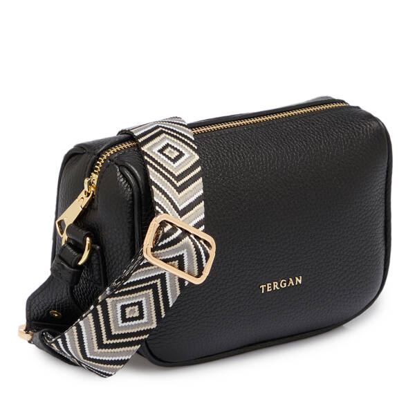 Siyah Deri Kadın Çapraz Askılı Çanta - S25K1BC80467-A41 - 2