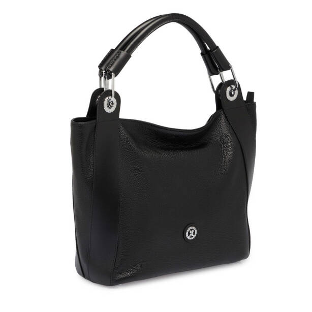 Siyah Deri Kadın Çapraz Askılı Çanta - S25Y1BC77736-D3H - Tergan