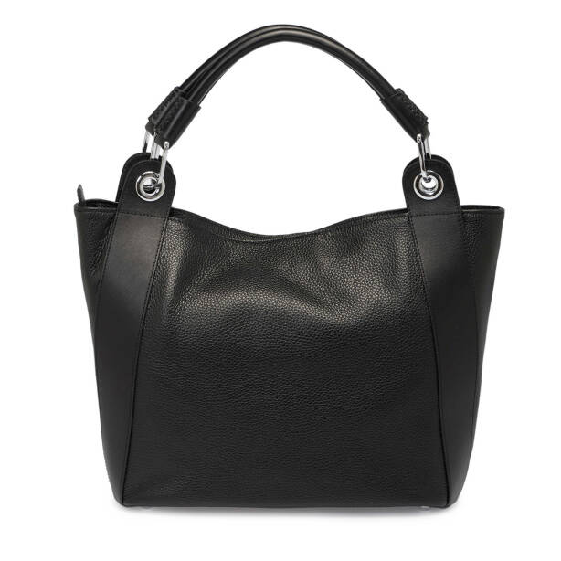 Siyah Deri Kadın Çapraz Askılı Çanta - S25Y1BC77736-D3H - Tergan