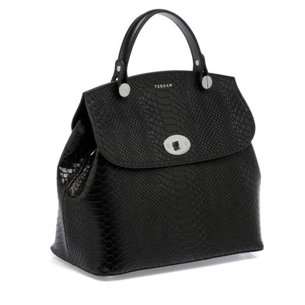 Siyah Deri Kadın Çapraz Askılı Çanta - S25Y1BC79121-B61 - 3