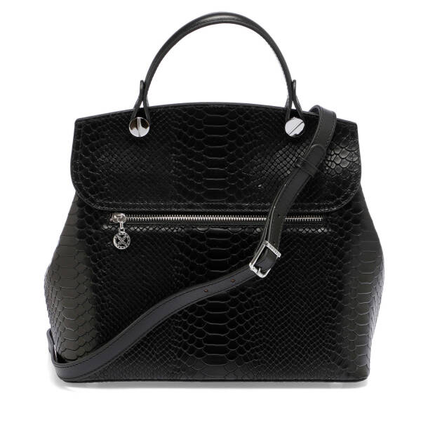 Siyah Deri Kadın Çapraz Askılı Çanta - S25Y1BC79121-B61 - 4