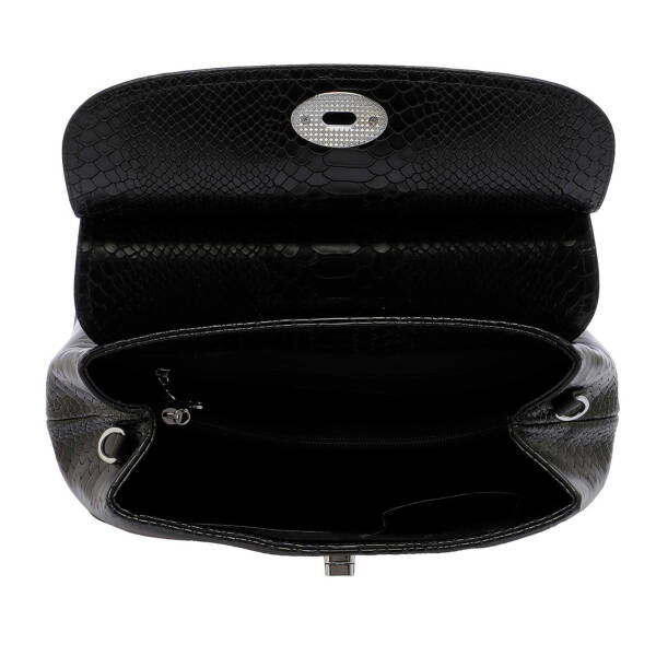 Siyah Deri Kadın Çapraz Askılı Çanta - S25Y1BC79121-B61 - 5