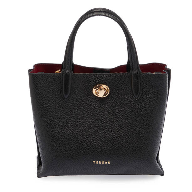 Siyah Deri Kadın Çapraz Askılı Çanta - S25Y1BC80263-A41 - Tergan