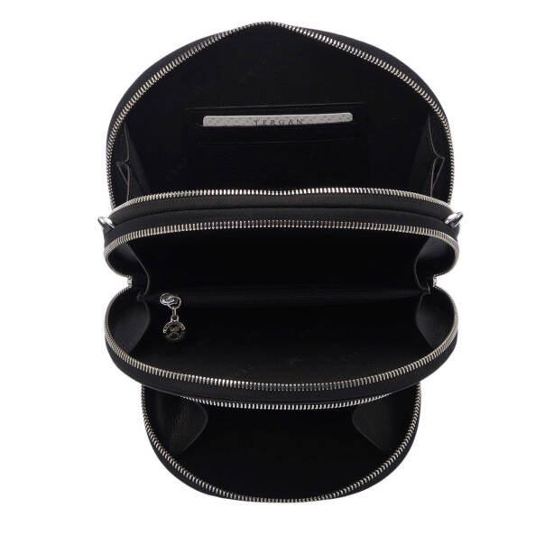 Siyah Deri Kadın Çapraz Askılı Çanta - S25Y1BC80431-A85 - 4