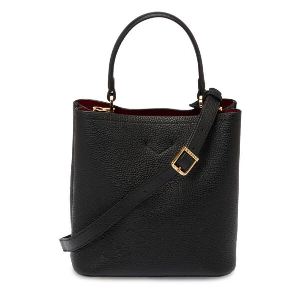 Siyah Deri Kadın Çapraz Askılı Çanta - S25Y1BC80443-A41 - 3