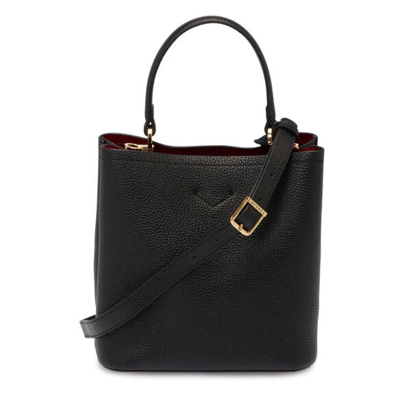 Siyah Deri Kadın Çapraz Askılı Çanta - S25Y1BC80443-A41 - 3