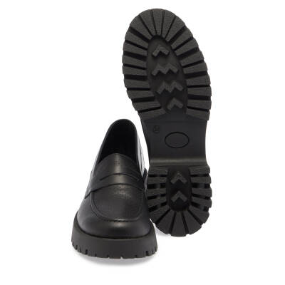  Siyah Deri Kadın Casual Ayakkabı - K24I1AY67098-A23 - 4