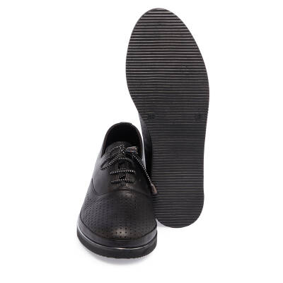  Siyah Deri Kadın Casual Ayakkabı - K24I1AY67114-A23 - 4