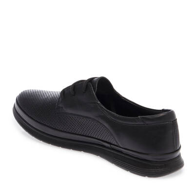  Siyah Deri Kadın Casual Ayakkabı - K24I1AY67198-A23 - 2