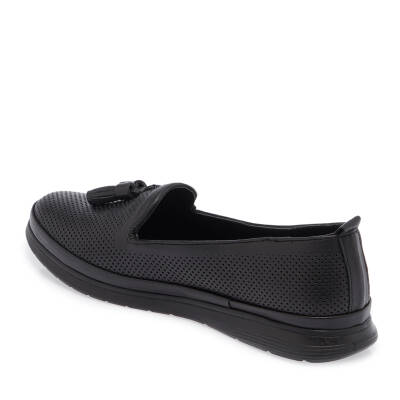  Siyah Deri Kadın Casual Ayakkabı - K24I1AY67199-A23 - 2