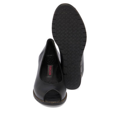  Siyah Deri Kadın Casual Ayakkabı - K24I1AY67287-A23 - 4