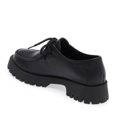  Siyah Deri Kadın Casual Ayakkabı - K24I1AY67315-A41 - 2