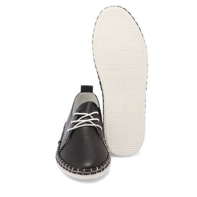  Siyah Deri Kadın Casual Ayakkabı - K24I1AY67352-A23 - 4