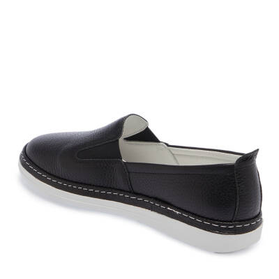  Siyah Deri Kadın Casual Ayakkabı - K24I1AY67359-A41 - 2