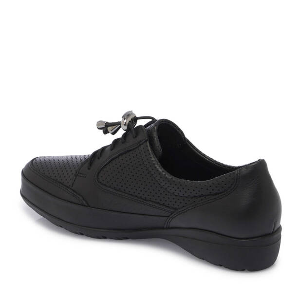 Siyah Hakiki Deri Kadın Casual Ayakkabı - K25I1AY67894-A23 - 3