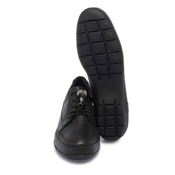 Siyah Hakiki Deri Kadın Casual Ayakkabı - K25I1AY67894-A23 - 4