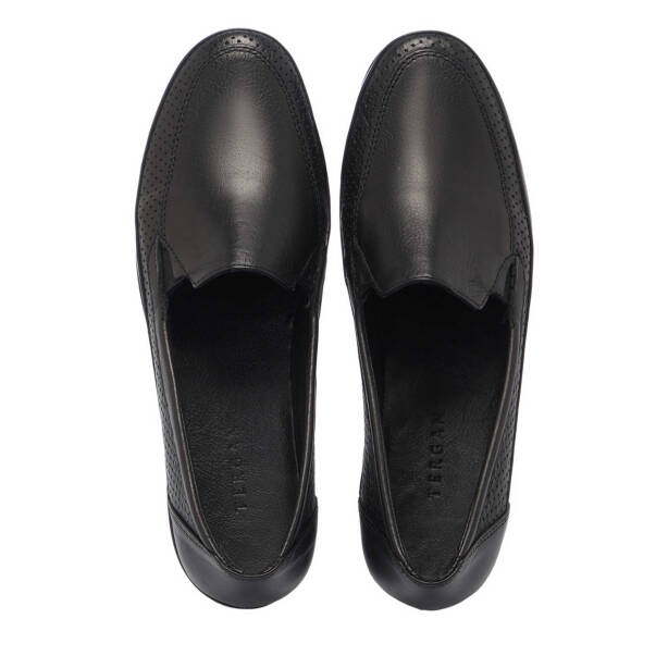 Siyah Hakiki Deri Kadın Casual Ayakkabı - K25I1AY67895-A23 - 5