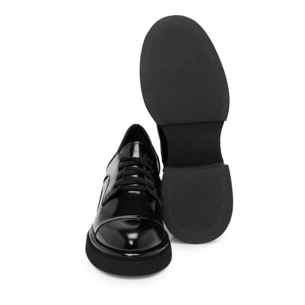 Siyah Deri Kadın Casual Ayakkabı - K25S1AY68274-A07 - 4