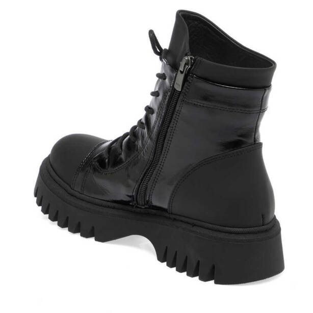 Siyah Deri Kadın Casual Bot - K23K1BT66841-A27 - Tergan