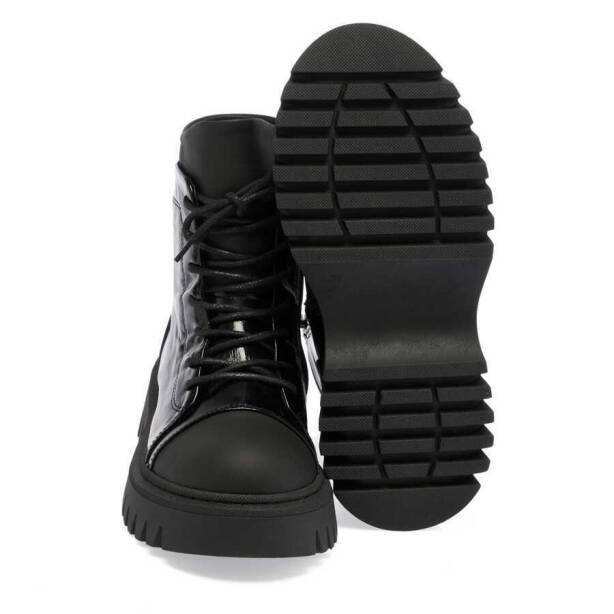 Siyah Deri Kadın Casual Bot - K23K1BT66841-A27 - Tergan