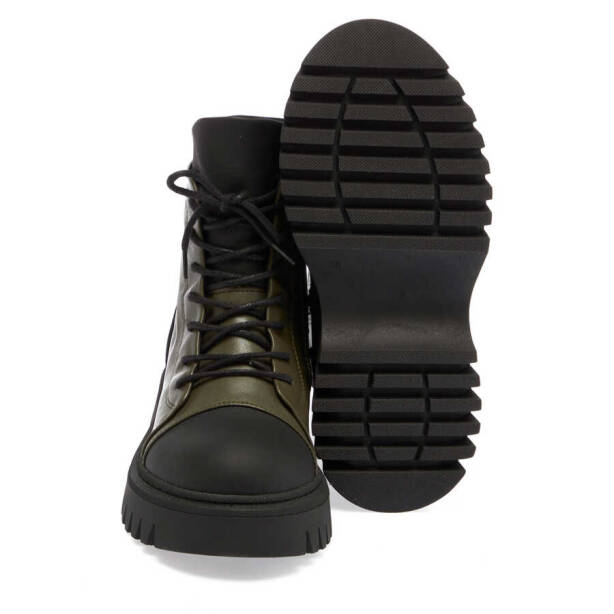 Siyah Deri Kadın Casual Bot - K23K1BT66841-T4T - 4