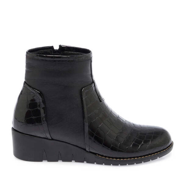 Siyah Deri Kadın Casual Bot - K23K1BT66851-H44 - 3