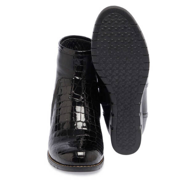 Siyah Deri Kadın Casual Bot - K23K1BT66851-H44 - 4