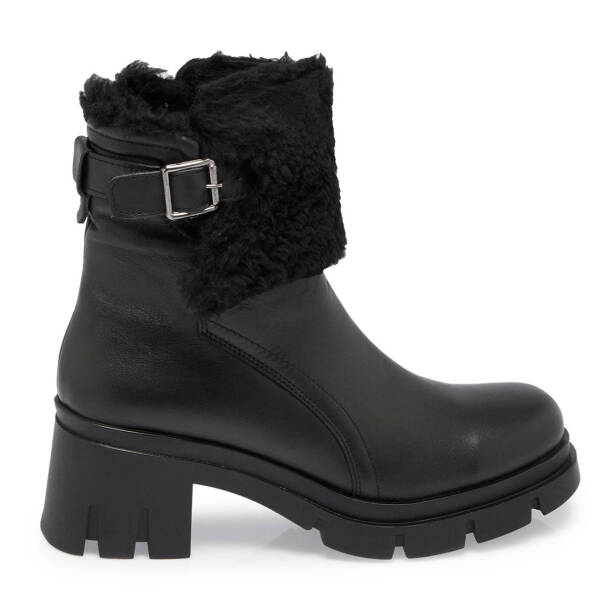 Siyah Deri Kadın Casual Bot - K23K1BT66856-A23 - 3