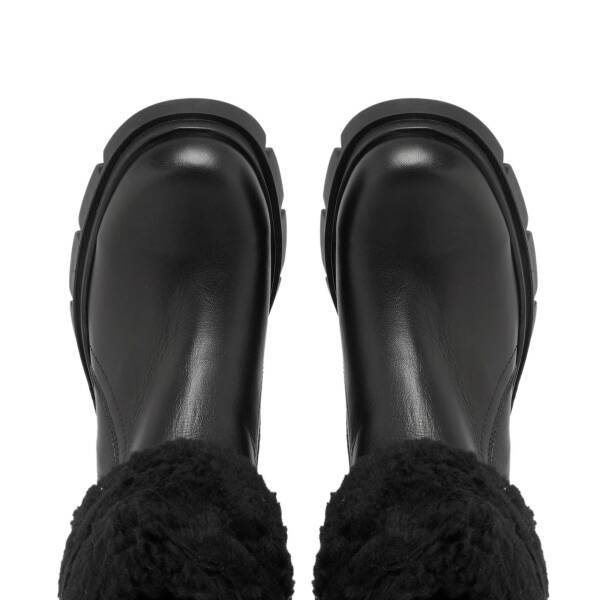 Siyah Deri Kadın Casual Bot - K23K1BT66856-A23 - 5