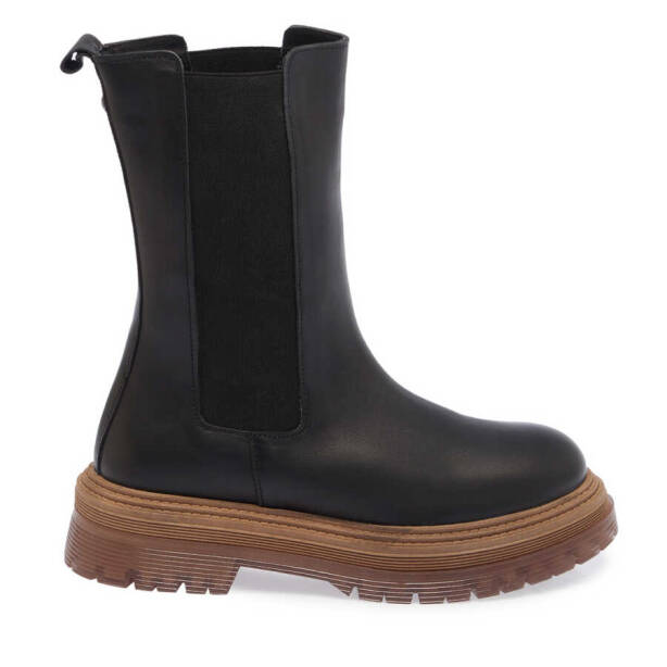 Siyah Deri Kadın Casual Bot - K23K1BT66910-C59 - 3