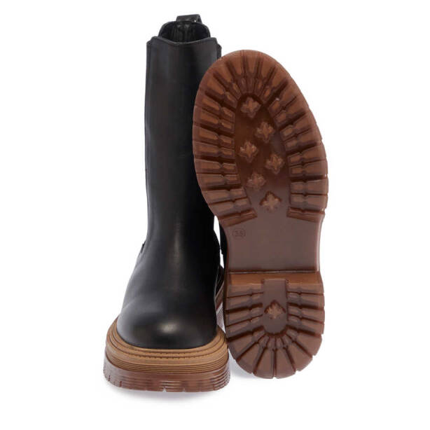 Siyah Deri Kadın Casual Bot - K23K1BT66910-C59 - 4