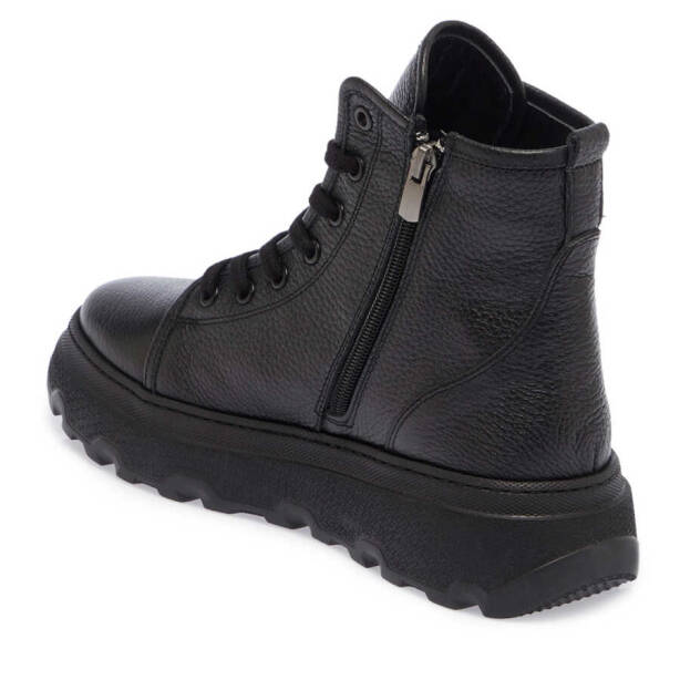 Siyah Deri Kadın Casual Bot - K23K1BT66917-A41 - Tergan