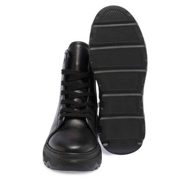 Siyah Deri Kadın Casual Bot - K23K1BT66917-A41 - Tergan