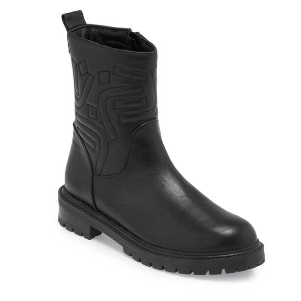 Siyah Hakiki Deri Kadın Casual Bot - K23K1BT66922-A23 - 2