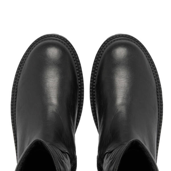 Siyah Hakiki Deri Kadın Casual Bot - K23K1BT66922-A23 - 5